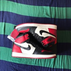 Jordan 1 Bred toe